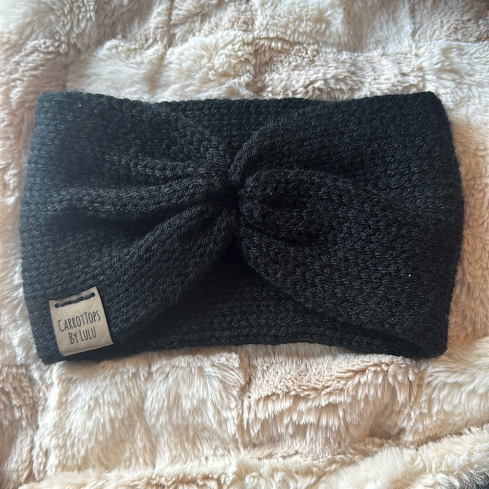 Hand knit women’s winter headband